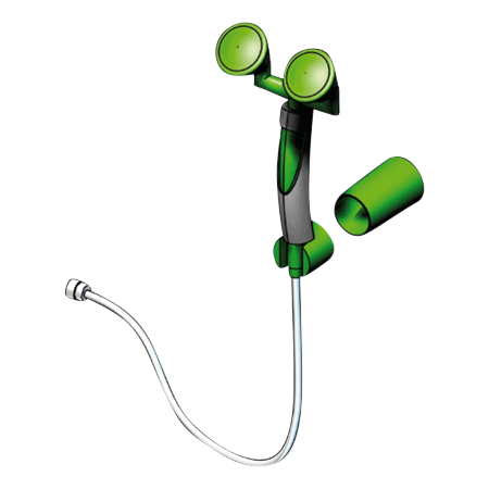 Productfoto voor B-safety knijpdouche 2 douchekoppen 45 (wand- en of bladmontage)