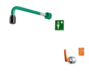 B-safety vorstveilige mechanische nooddouche (wandmontage)