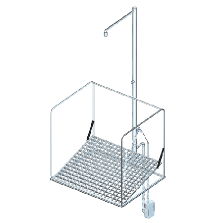 Productfoto voor B-safety Nooddouchestation vrijstaand en vorstveilig