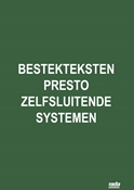 BESTEKTEKSTEN PRESTO ZELFSLUITENDE SYSTEMEN