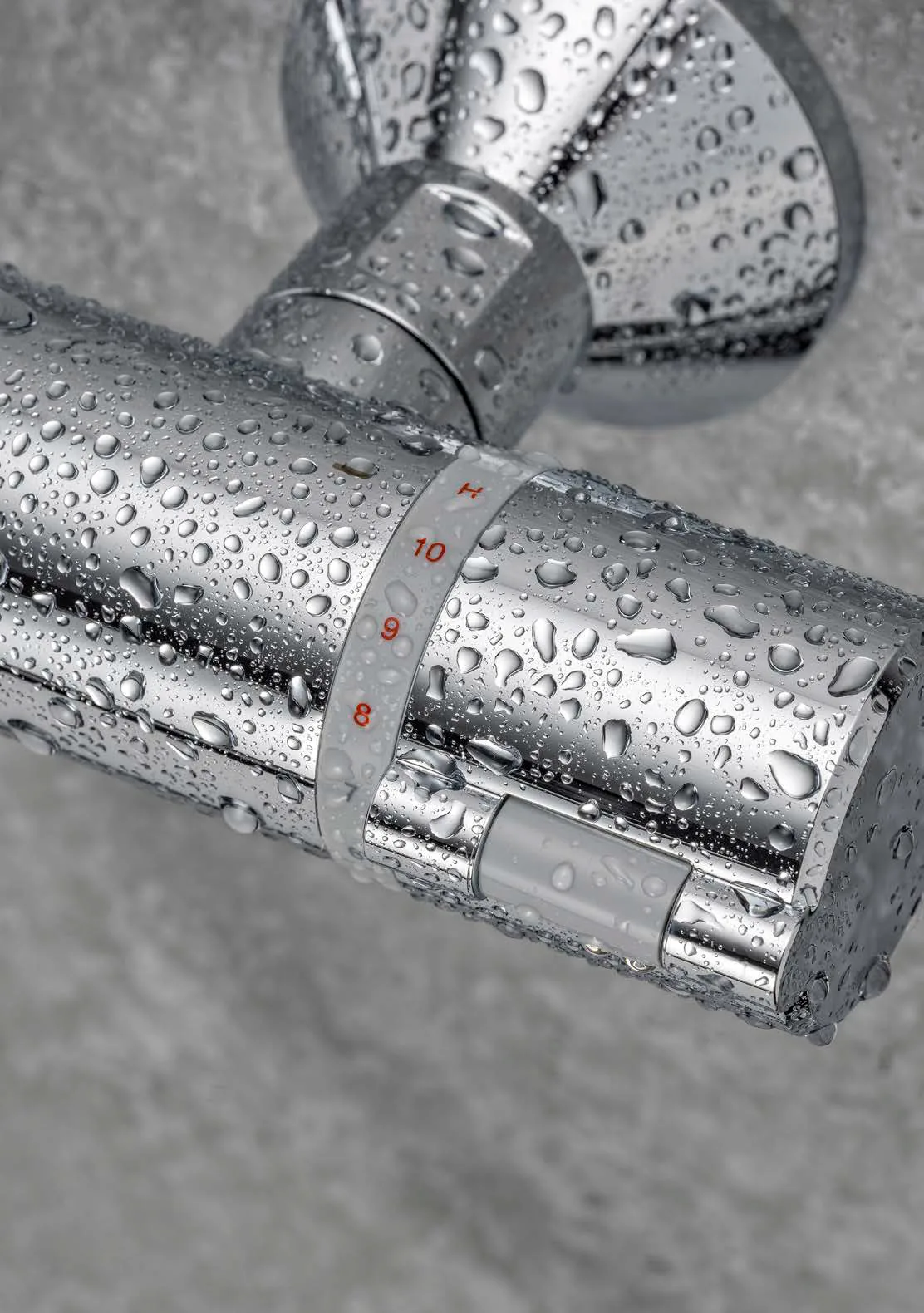 Rada thermostatic valve providing precise control of water flow and temperature