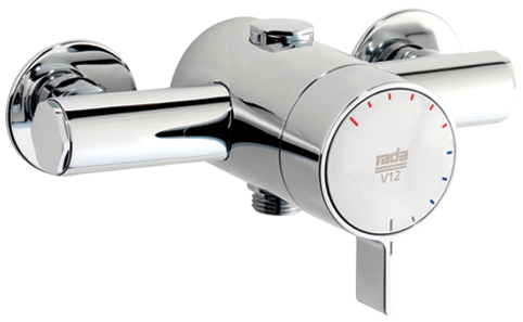 Image of Rada V12 Thermostatic Shower Valve - Exposed